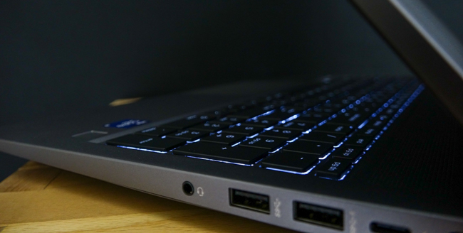 The 15-inch ZBook Power G8 has a full size keyboard with a number pad.